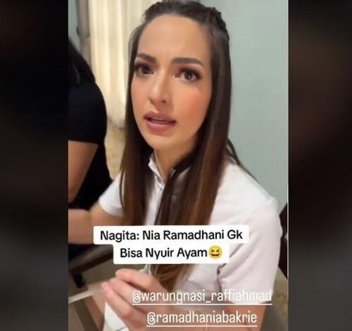 Viral Nia Ramadhani Tak Bisa Suwir Ayam Goreng, Reaksi Nagita Slavina Jadi Sorotan Netizen