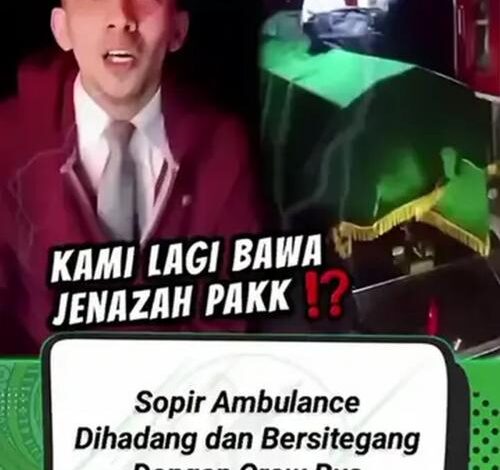 Viral Kru PO Juragan99 Bersitegang dengan Pengemudi Mobil Jenazah akibat Lampu Rotator