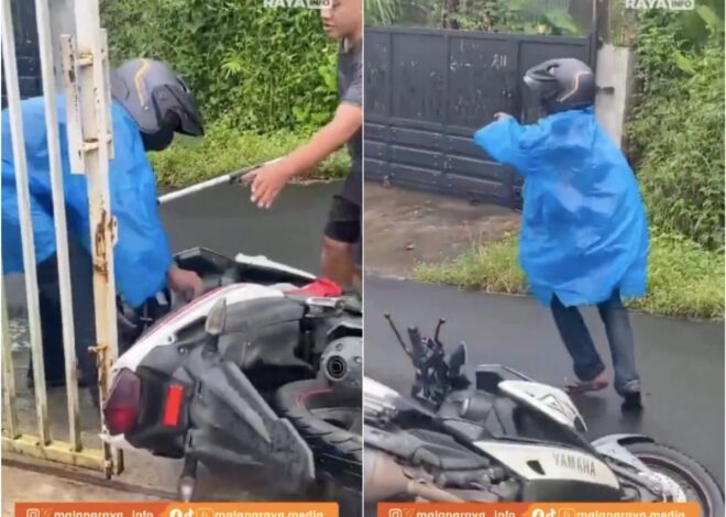 Viral Momen Kocak Maling Balik Lagi Jemput Motornya, Warganet: Udah Kayak Sitkom