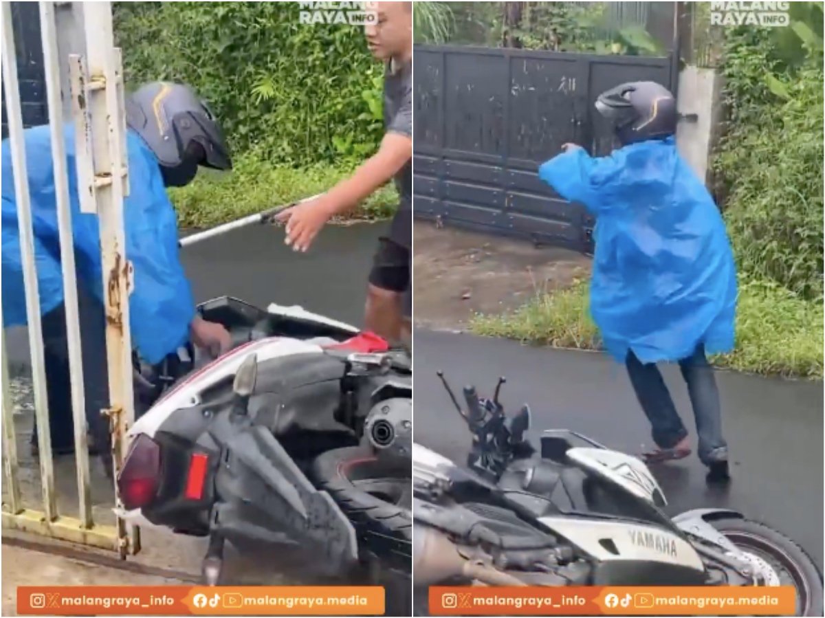 Viral Momen Kocak Maling Balik Lagi Jemput Motornya, Warganet: Udah Kayak Sitkom